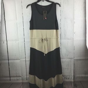 Chevron Print Maxi Dress stretch size medium.